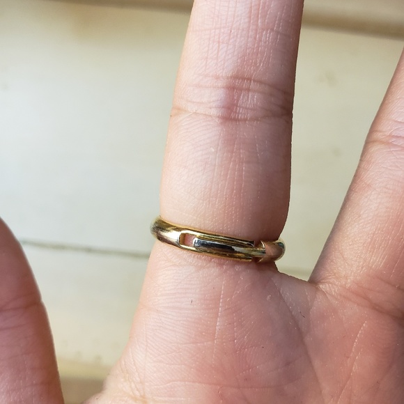 fake labradorite flash blue green gem ring - Picture 5 of 5